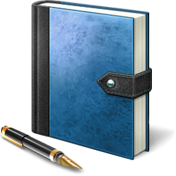 Image of a book and pen